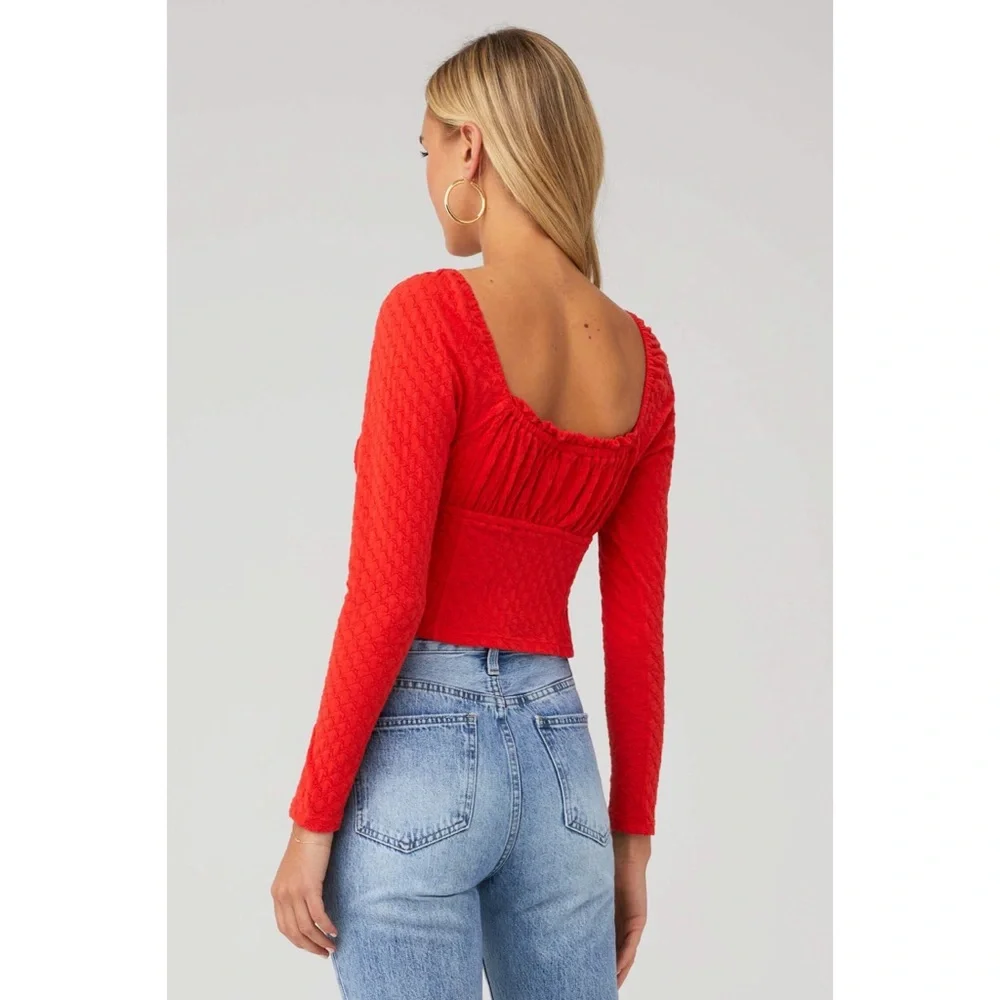 Free People Lady Bug Long Sleeve Top